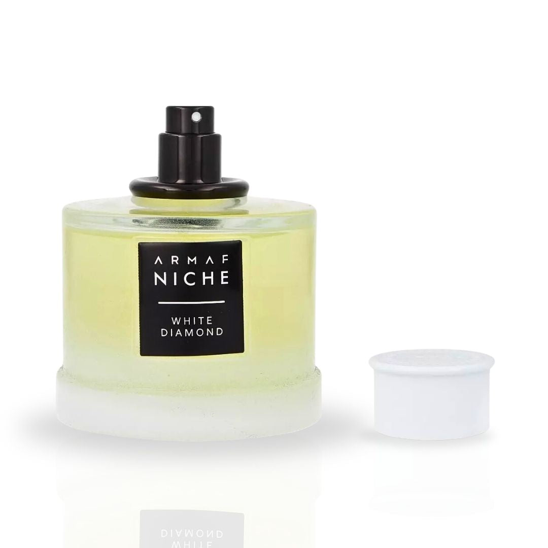 Niche White Diamond For Men EDT Spray 90ML (3 OZ) By Armaf | Long Lasting, Refreshing, Exotic Florals, Woody Undertones.