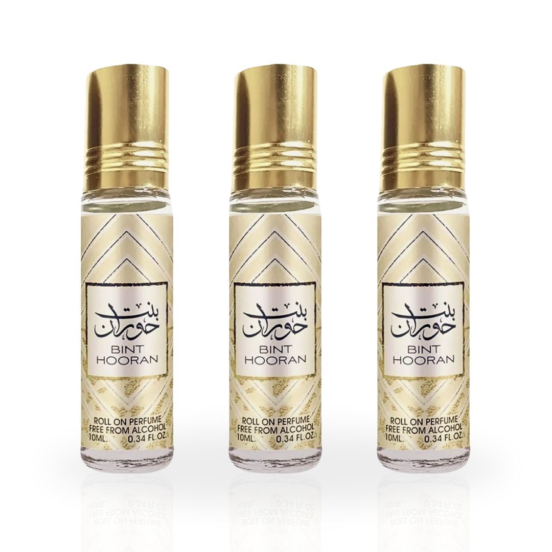 Bint Hooran Roll-On Perfume Oil CPO - 10ML (0.34 OZ) By Ard Al Zaafaran (PACK OF 3)