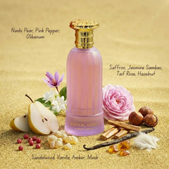 Bayn Al Asrar Eau de Parfum spray by Paris Corner, 80ml bottle with elegant packaging and a luxurious fragrance design.
