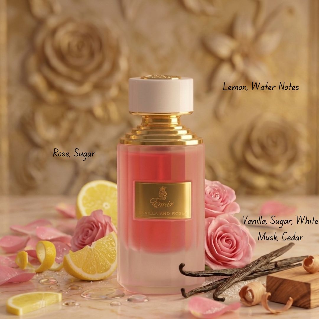 Emir Vanilla and Roses Eau de Parfum Spray 100ml (3.4 oz) by Paris Corner