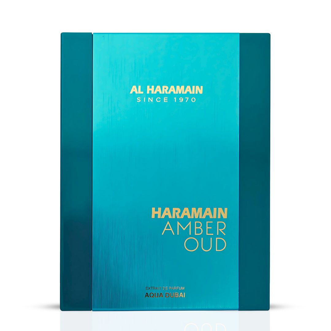 Amber Oud Aqua Dubai Extrait De Parfum Spray 100ML (3.4 OZ) By Al Haramain | A Fusion Of Bergamot, Fruits & Amber Grounded By Musk.