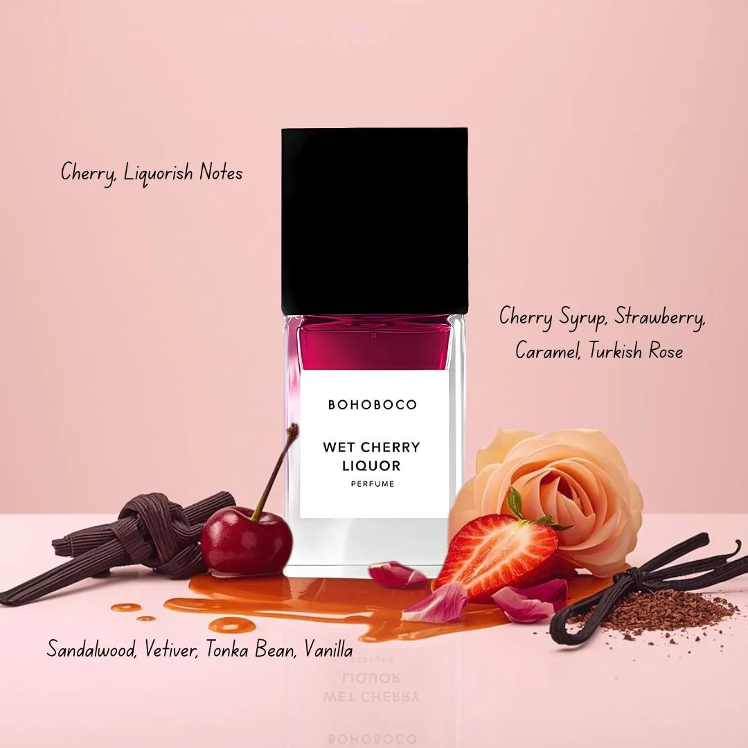 Wet Cherry Liquor Eau de Parfum Spray 50ml (1.7 fl oz) by Bohoboco - Intense Oud