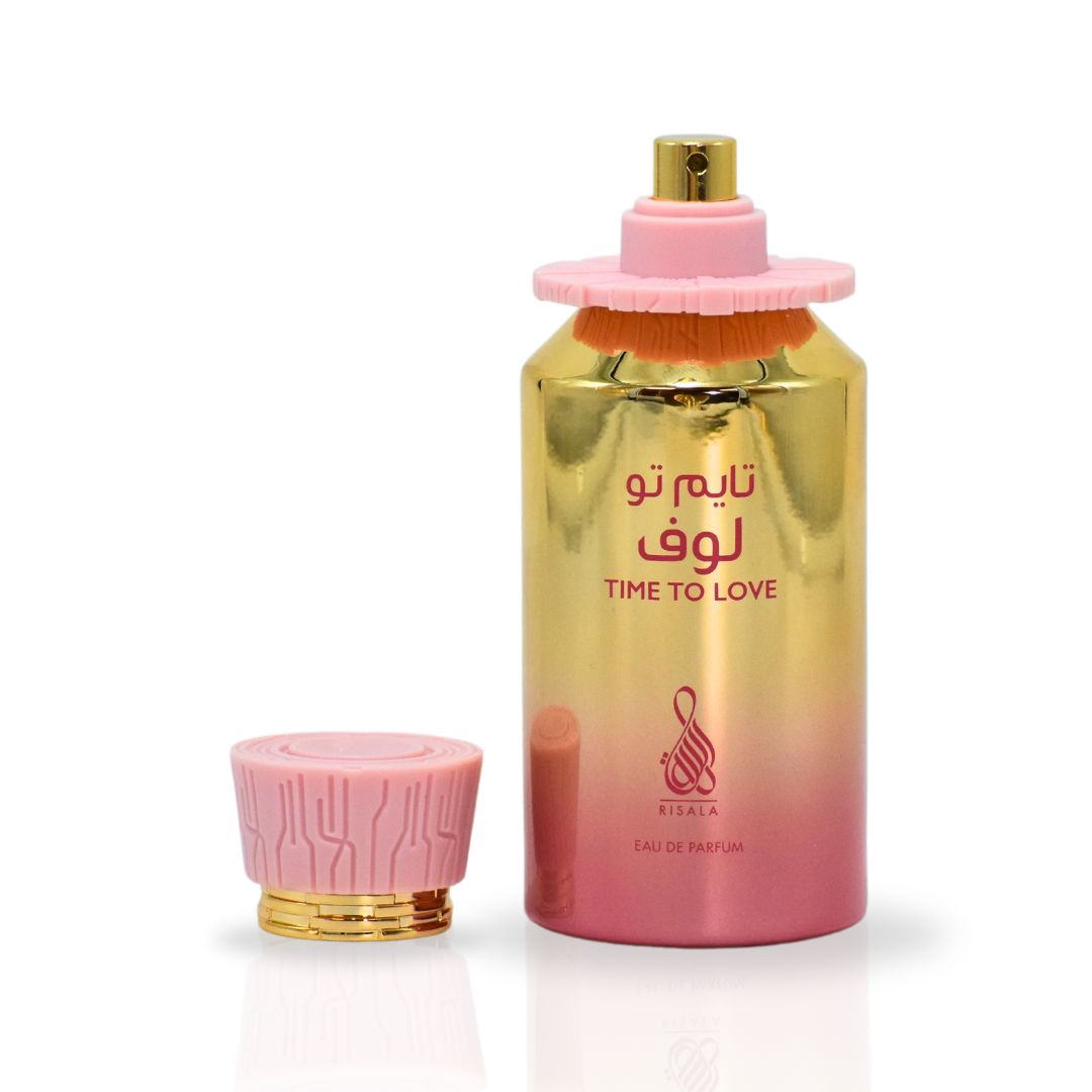 Time To Love EDP Spray 100ML (3.4 OZ) By RISALA | Immerse Yourself In The Luxurious Floral Elegance Of This Fragrance.