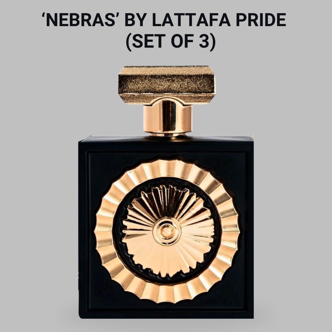 Nebras EDP Spray 100ML (3.4 OZ) by Lattafa Pride | Best Scent For Every Occasion (PACK OF 3)