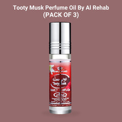 Tooty Musk 6ml (0.2 OZ) Perfume Oil By Al Rehab (PACK OF 3)