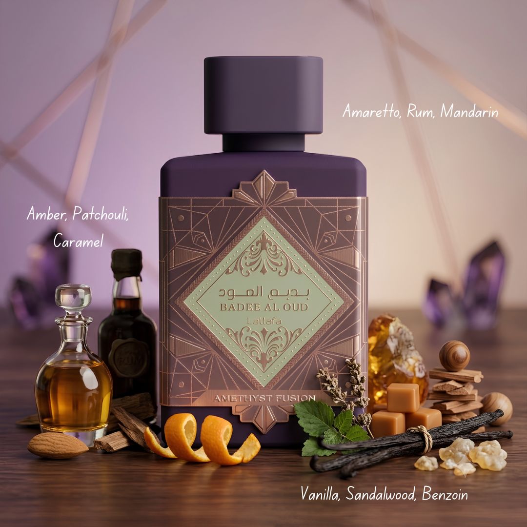 Bade'e Al Oud Amethyst Fusion Eau de Parfum Spray 100ml (3.4 oz) by Lattafa