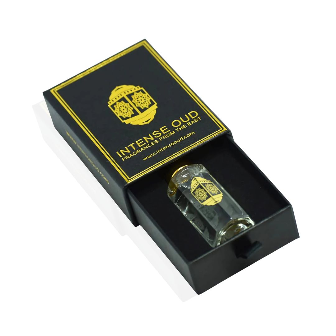 Musk Abiyad Perfume Oil 12ML (0.40 OZ) With Black Gift Box By Intense Oud | Soft Woods & Fresh Neroli, Wrapped In Warm Musk.