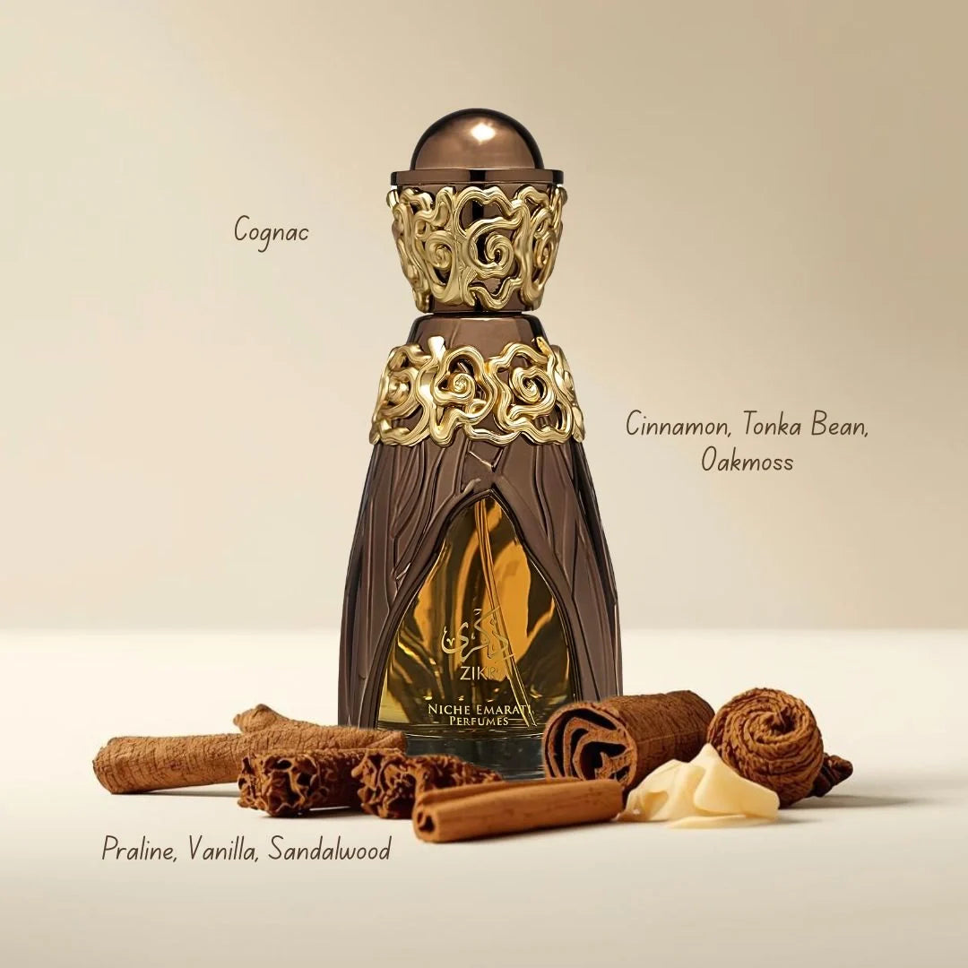 Niche Emarati Zikra Eau de Parfum Spray 100ml (3.4 oz) by Lattafa
