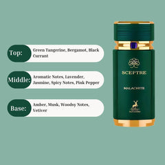 Sceptre Malachite EDP Spray 100ML (3.4Oz) By Maison Alhambra | Long Lasting & Luxurious Fragrance.