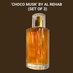 Choco Musk EDP Spray 50ML by Al Rehab | Indulge in the irresistible blend of musk and chocolate. (PACK OF 3)