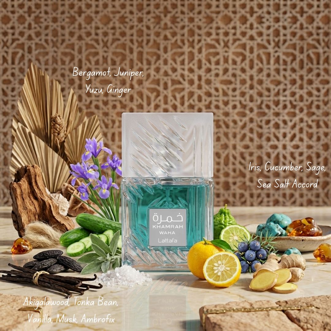 Khamrah Waha Eau de Parfum Spray 100ml (3.4 oz) by Lattafa
