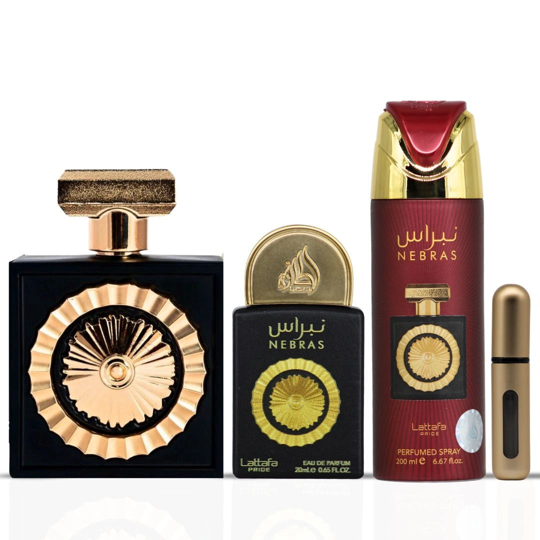 Lattafa Pride Nebras 3-Piece Eau de Parfum Gift Set