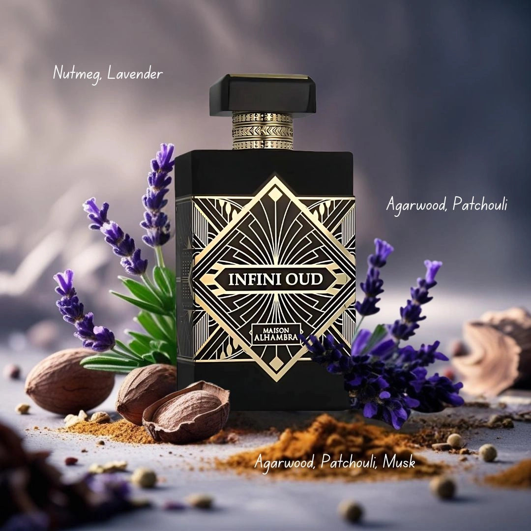 Infini Oud Eau de Parfum Spray 100ml (3.4 oz) by Maison Alhambra