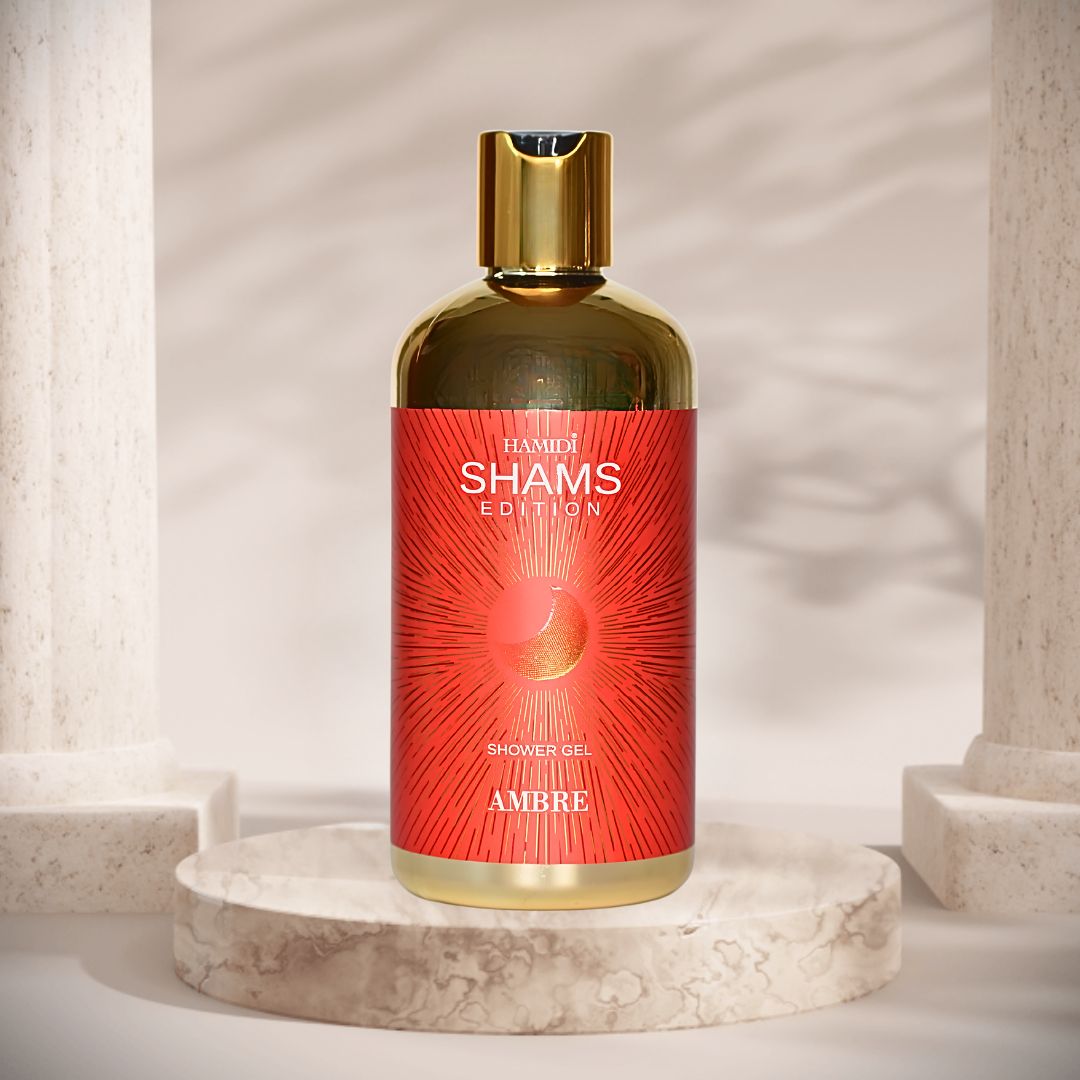 Hamidi Shams Edition Ambre Shower Gel 500ml (16.9 OZ) By Hamidi | Ultra Moisturizing, Skin-Nourishing, Sulfate & Paraben Free .