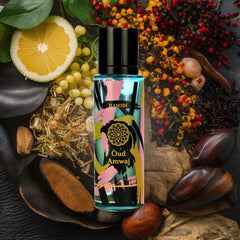 OUD AMWAJ Water Perfume Spray 30ML (1.01 OZ) By Hamidi | Elevate Your Senses With This Woody Fragrance.