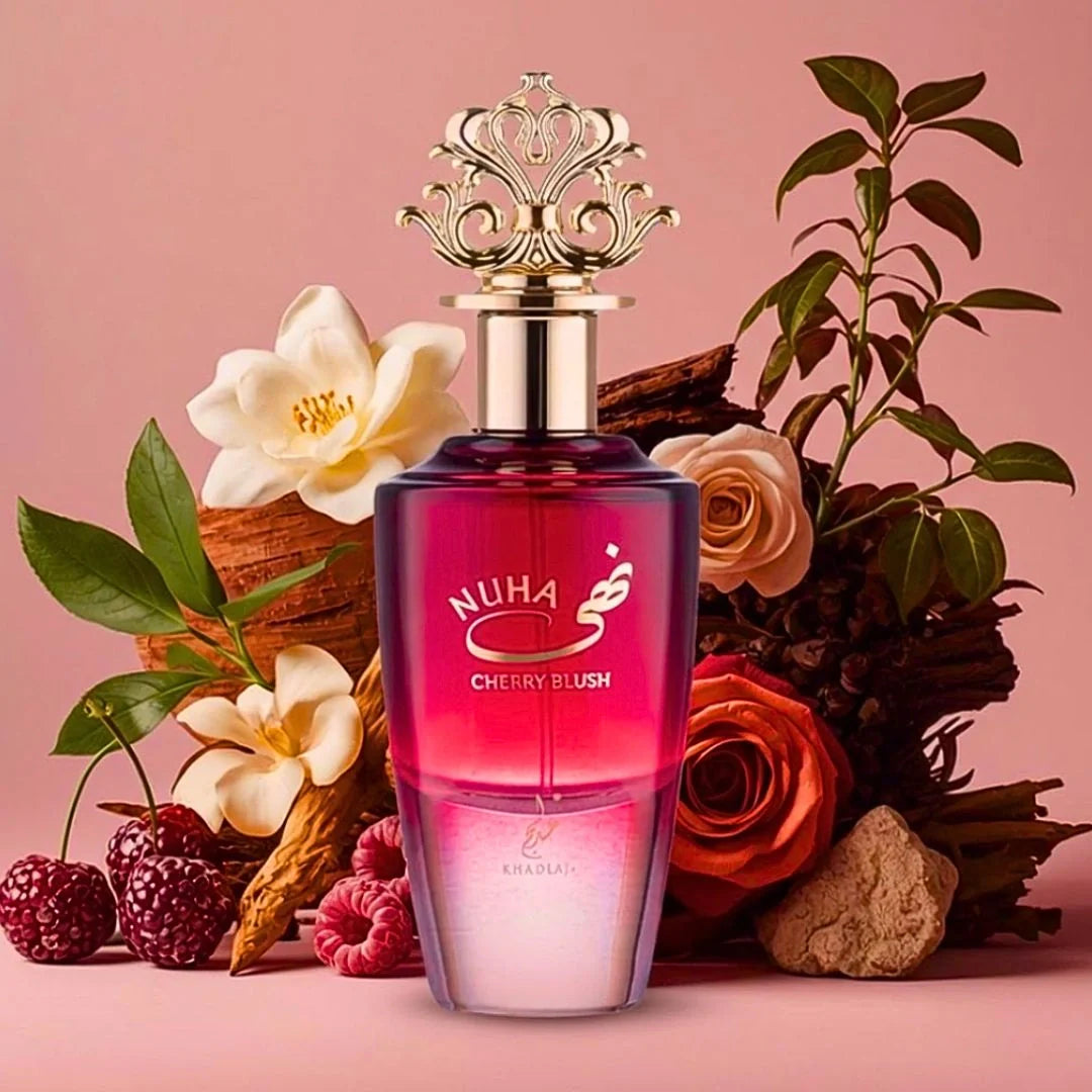 Nuha Cherry Blush Eau de Parfum Spray 85ml (2.9 oz) by Khadlaj