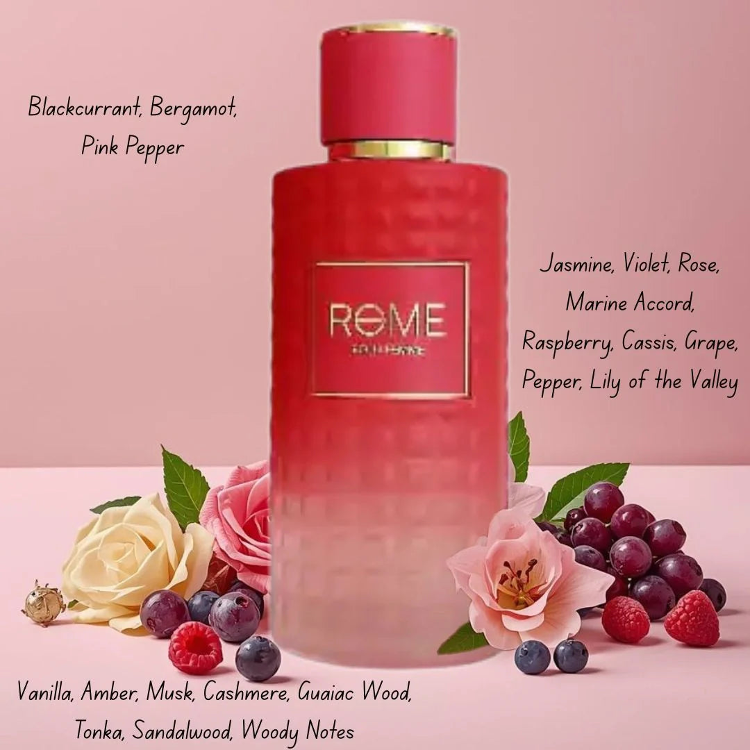 Rome Pour Femme Eau De Parfum Spray 100ml (3.4 oz) by Mast Perfume
