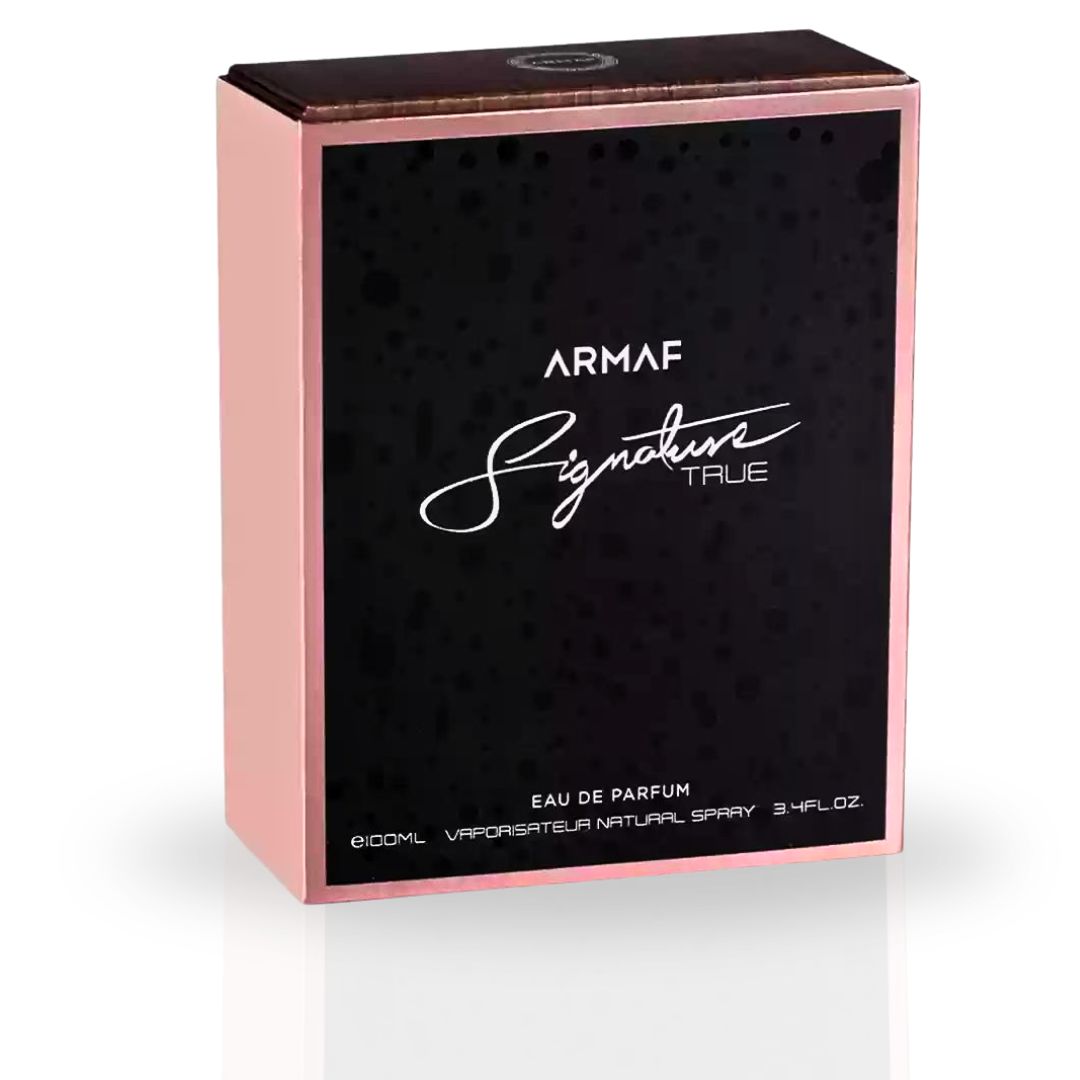 Signature True EDP Spray 100ML (3.4 OZ) By Armaf | Luxurious, Elegant, Iconic, A Fragrance That Defines You. - Intense Oud