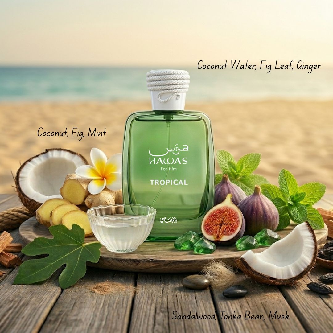 Hawas Tropical Eau de Parfum Spray 100ml (3.4 oz) by Rasasi