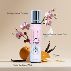 Yara Eau de Parfum Travel Spray 12ml (0.4 oz) by Lattafa | Tropical Luxury On-The-Go