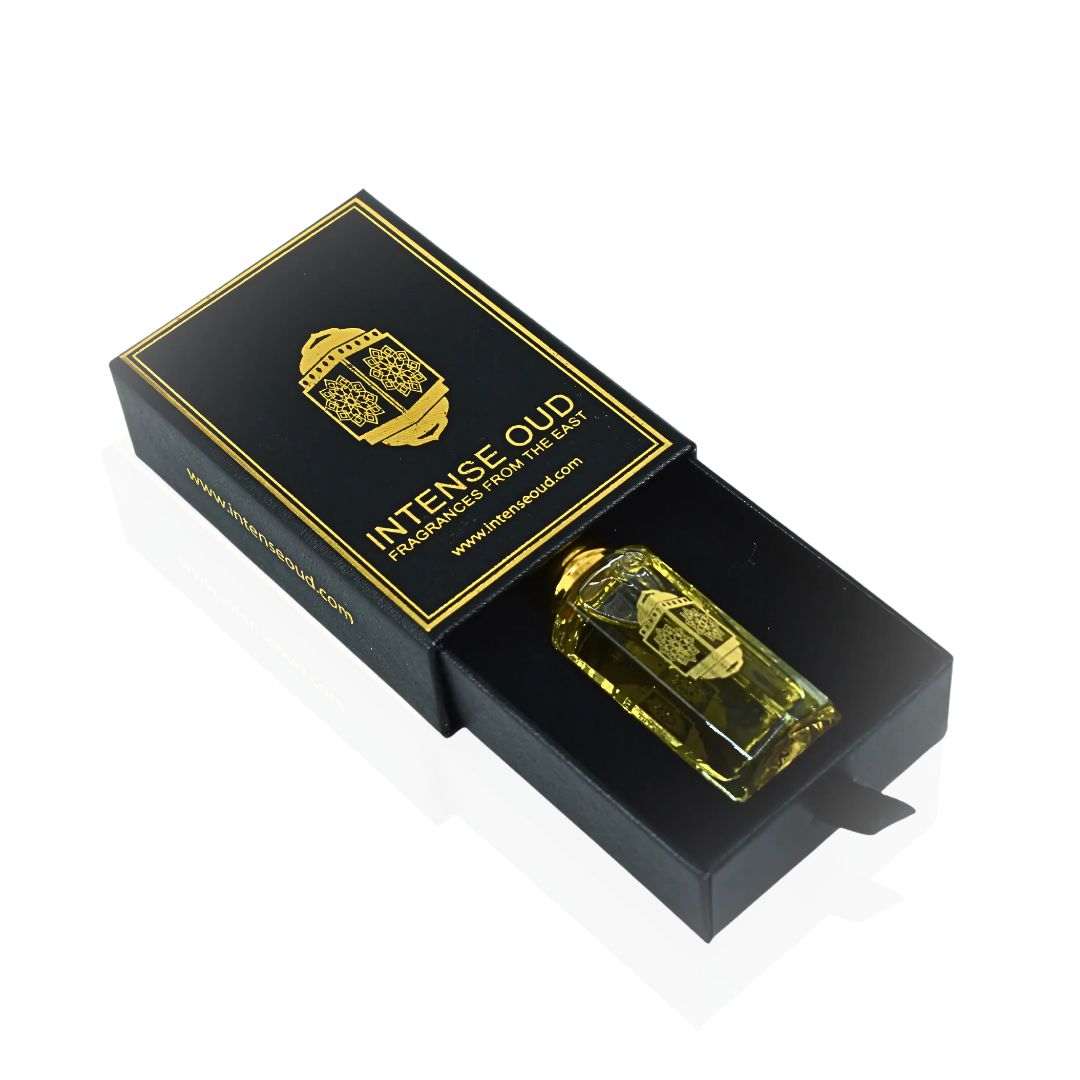 Attar Majmu Perfume Oil 12ML (0.40 OZ) With Black Gift Box By Intense Oud | Elegant Florals With Warm Amber, Creamy Sandalwood & Musk.