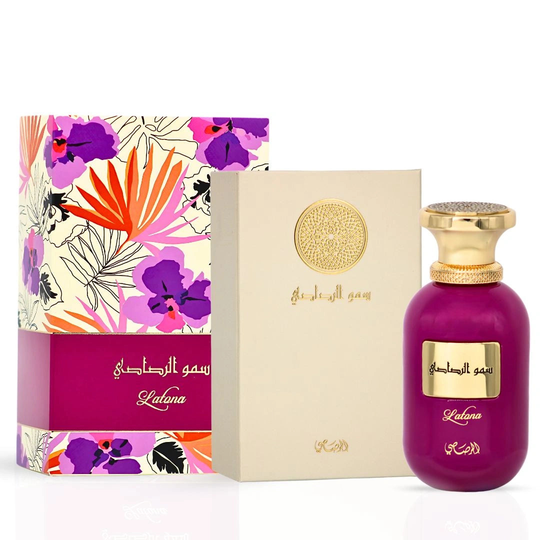 Somow Al Rasasi Latona Eau de Parfum Spray 100ml (3.4 oz) by Rasasi | Luxurious Fruity Floral Fragrance with Lasting Depth