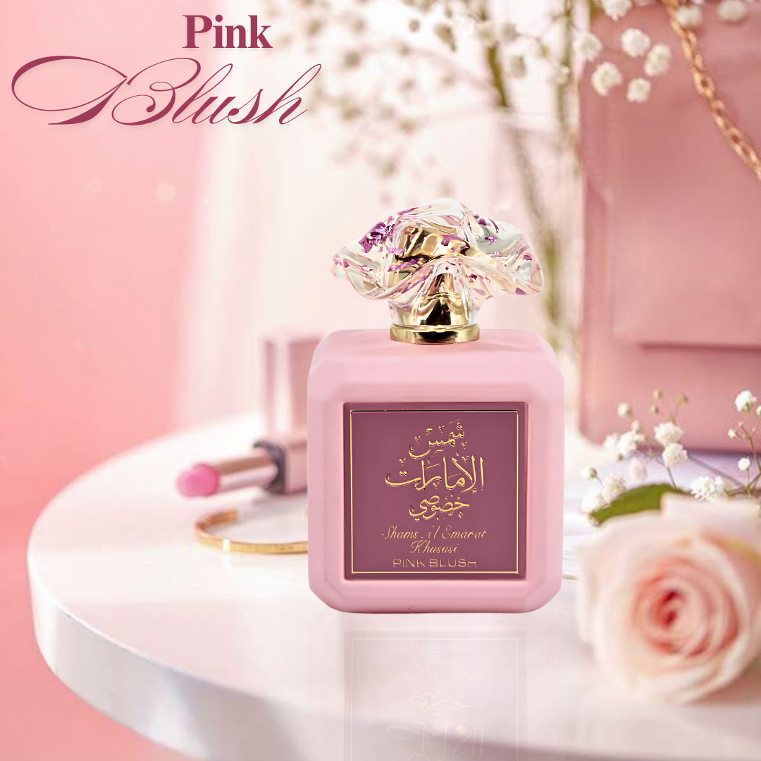 Pink Blush Shams Al Emarat Khususi Eau De Parfum Spray 100ML (3.4 OZ) by Ard Al Zaafaran | A Sweet, Elegant Fragrance for Every Occasion.