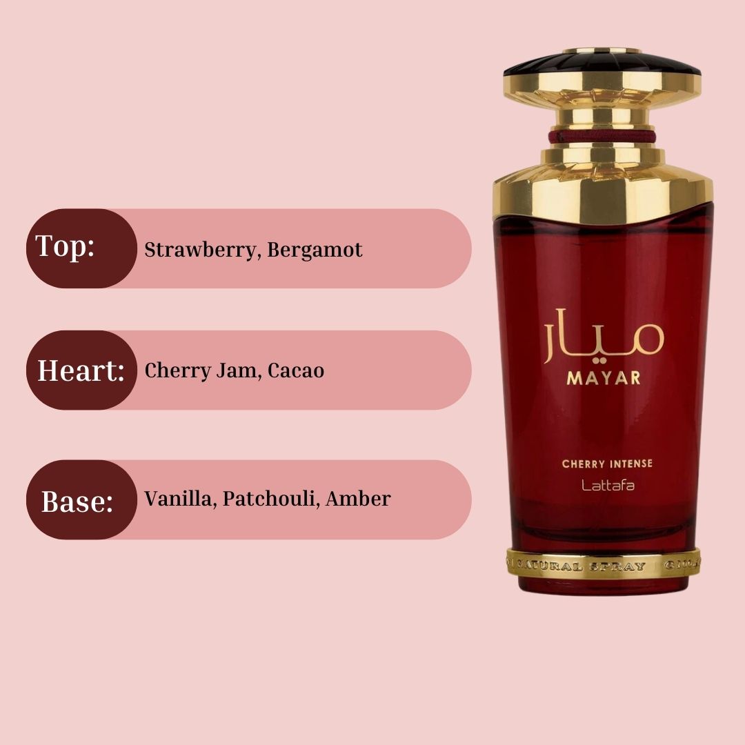 Lattafa Mayar Cherry Intense EDP Spray 100ML (3.4 OZ) By Lattafa