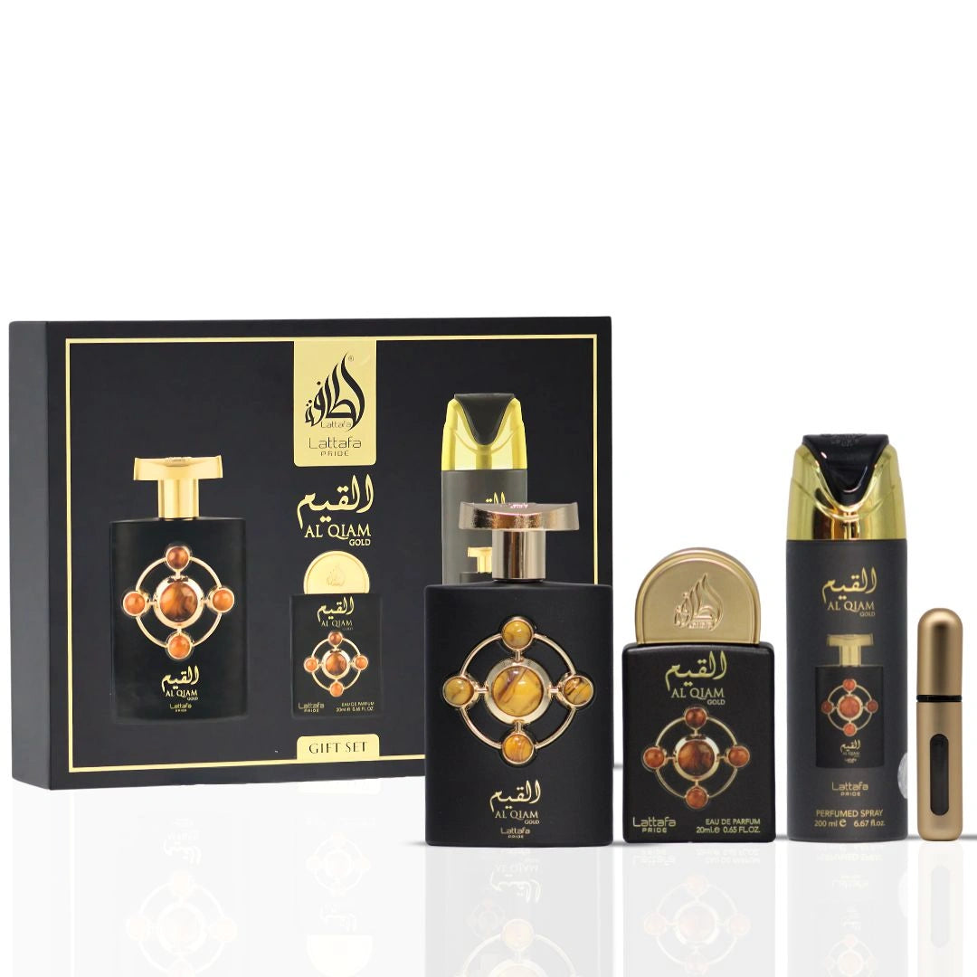 Lattafa Pride Al Qiam Gold 3-Piece Eau de Parfum Gift Set