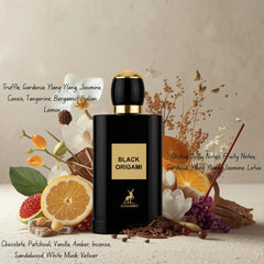 Black Origami Eau de Parfum Spray 100ml (3.4 oz) by Maison Alhambra - Intense Oud