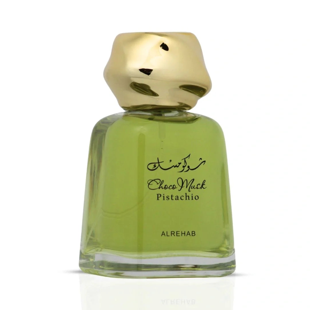 Choco Musk Pistachio Eau de Parfum Spray 100ml (3.4 oz) by Al Rehab - Intense Oud