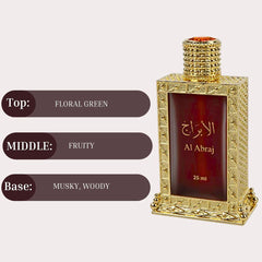 AL ABRAJ Perfume Oil CPO 25ML (0.8 OZ) By Hamidi | Indulge In The Realm Of Serenity With This Exquisite Fragrance.