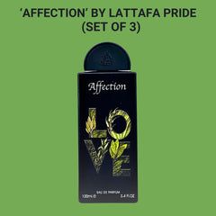 Affection EDP Spray 100ML (3.4 OZ) By Lattafa Pride | Long Lasting, Exquisite Unisex Scent of 2024. (PACK OF 3)