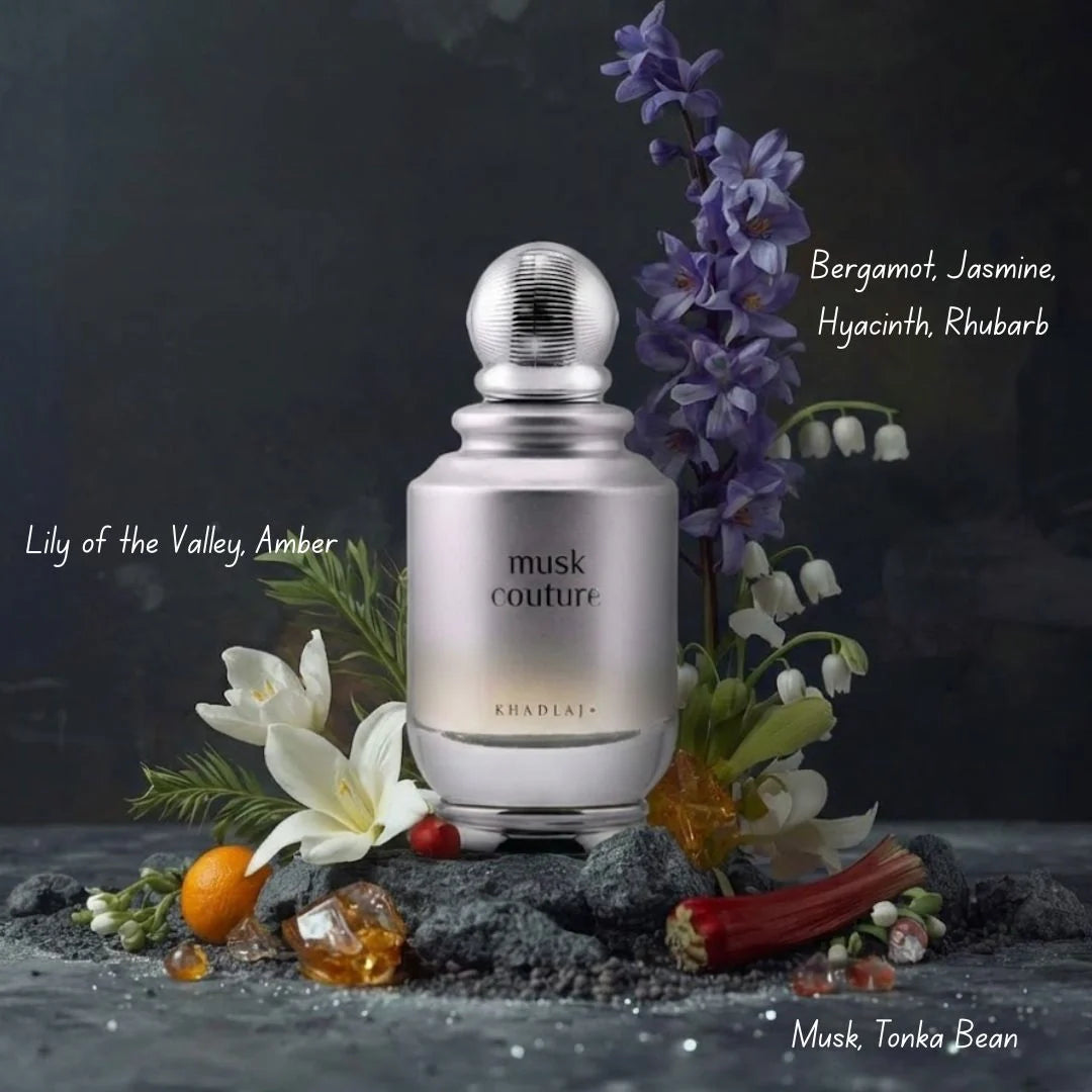 Musk Couture Eau de Parfum Spray 100ml (3.4 oz) by Khadlaj