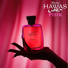 Hawas Pink Eau de Parfum Spray 100ml (3.4 oz) by Rasasi