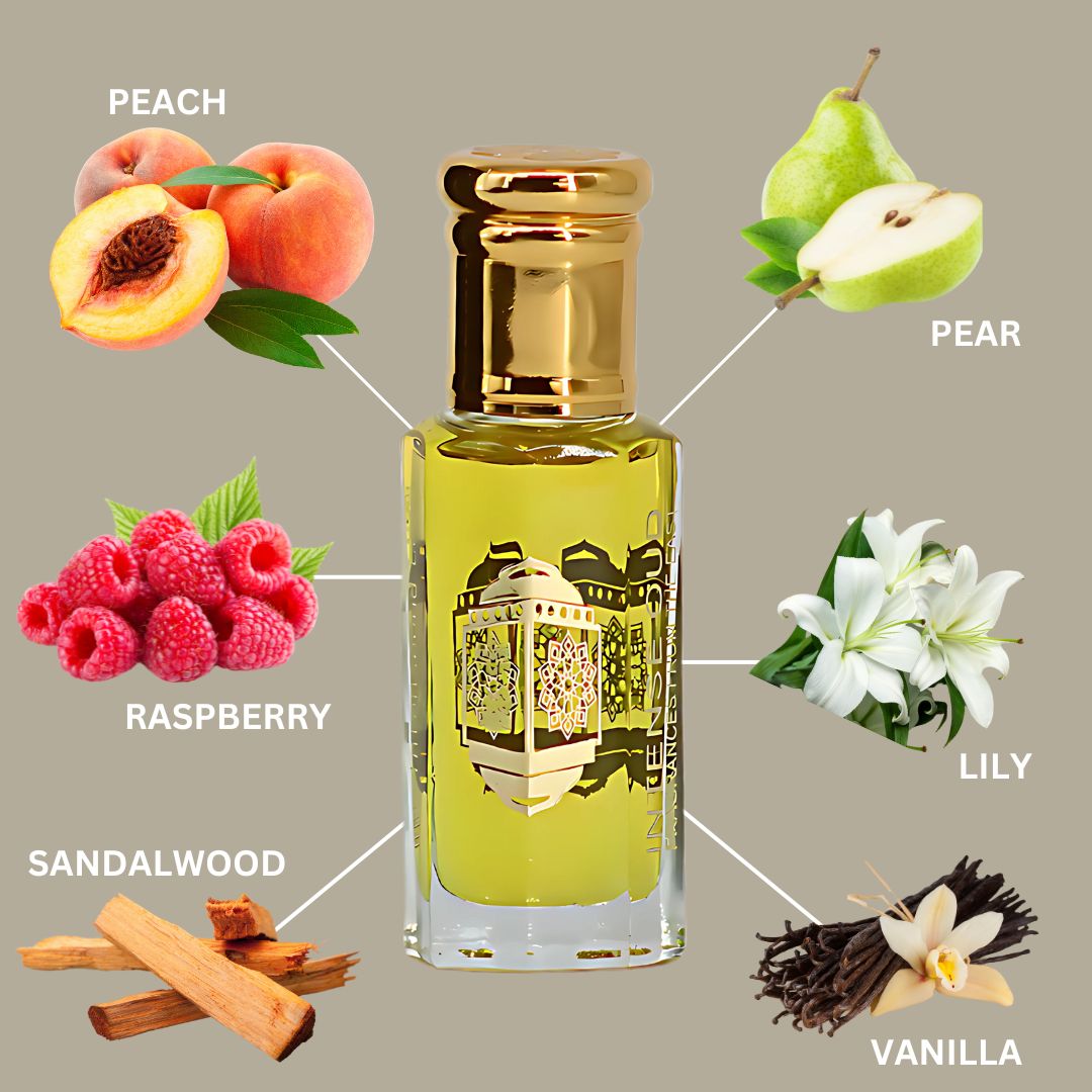 Raspberry Musk Perfume Oil 12ML (0.40 OZ) With Black Gift Box By Intense Oud | Fruity Elegance With A Creamy Vanilla Base.