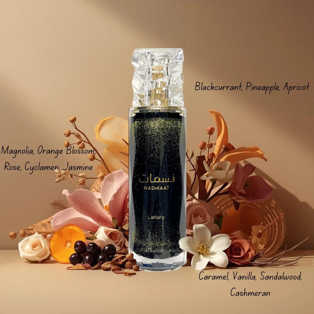 Nasmaat Eau de Parfum Spray 100ml (3.4 oz) by Lattafa
