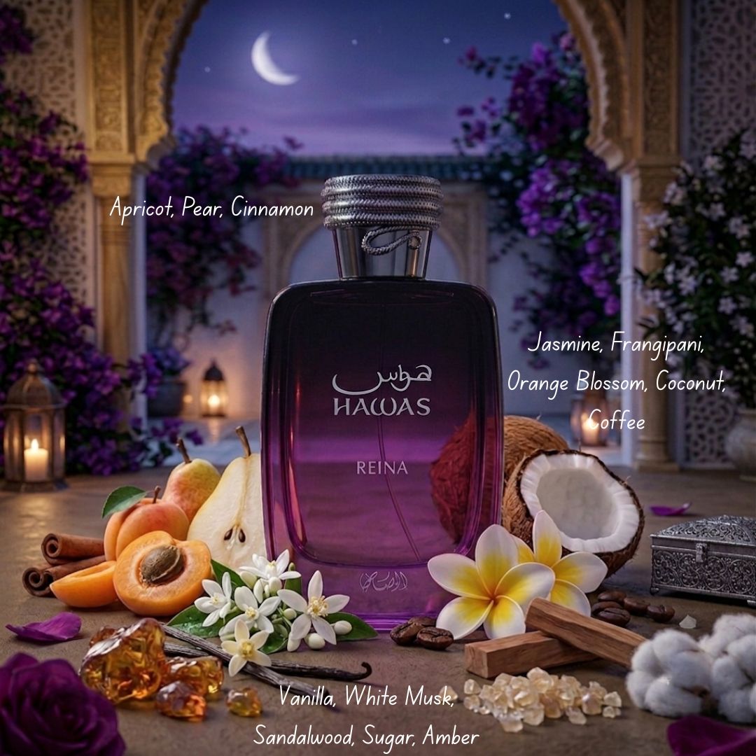Hawas Reina Eau de Parfum Spray 100ml (3.4 oz) by Rasasi