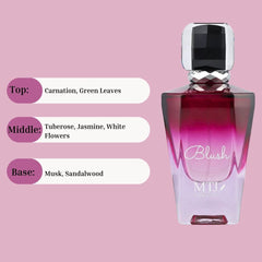 Blush EDP Spray 100ML (3.4 OZ) by MTJ | Long Lasting, Floral, Musky, Sensual, Feminine Scent.