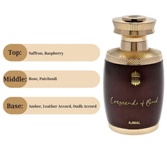 Crescendo of Oud EDP Spray 75ML (2.5 OZ) by AJMAL | Long Lasting, Luxurious, Exquisite Fragrances.