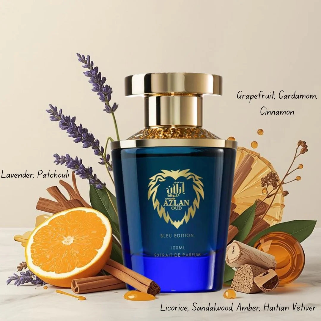 Azlan Oud Blue Edition Extrait de Parfum Spray 100ml (3.4 oz) by Al Haramain