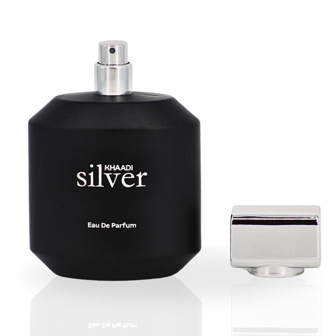 Silver EDP Spray 100ML (3.4 OZ) by Khaadi | Long Lasting, Refreshing, Citrusy, Powdery, Sweet Perfumes.