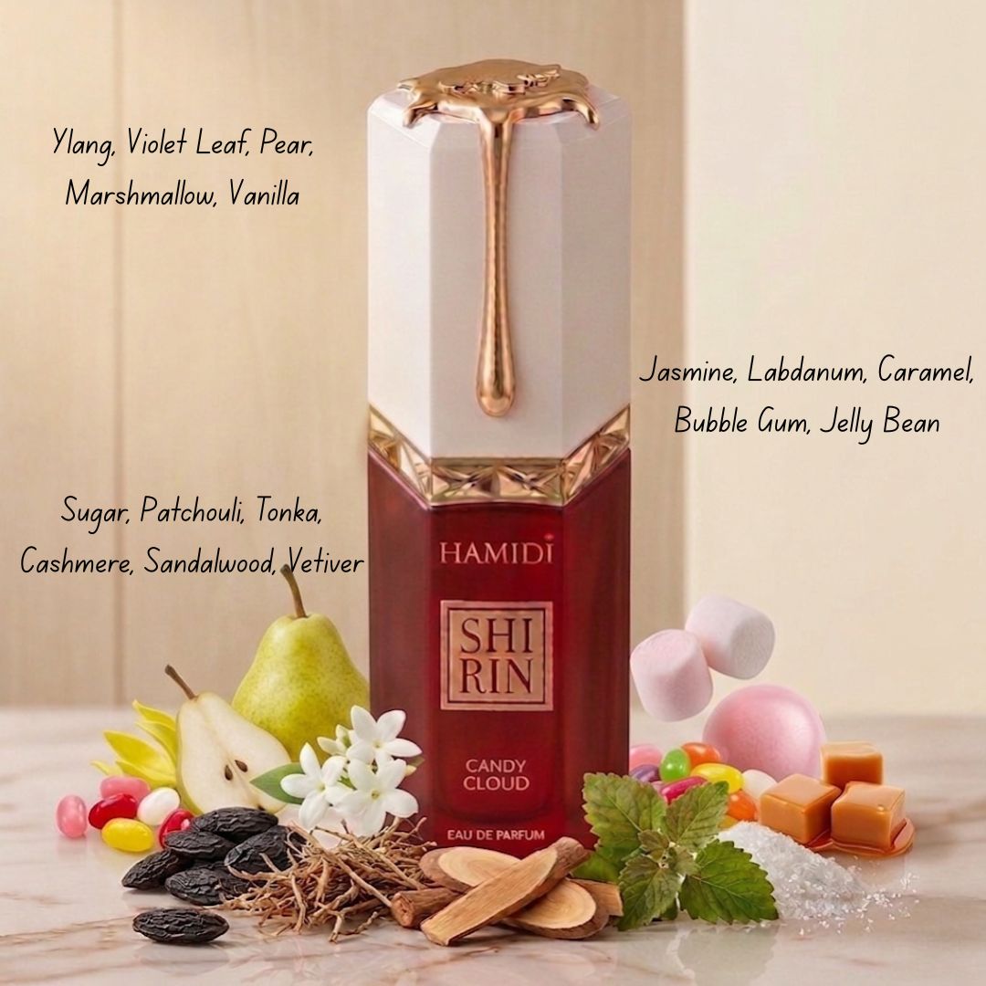 Shirin Candy Cloud Eau de Parfum Spray 100ml (3.4 oz) by Hamidi