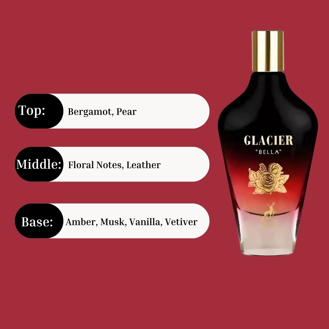 Glacier Bella Eau De Parfum Spray 100ML (3.4 OZ) By Maison Alhambra | Capture Hearts With This Delicate Scent.