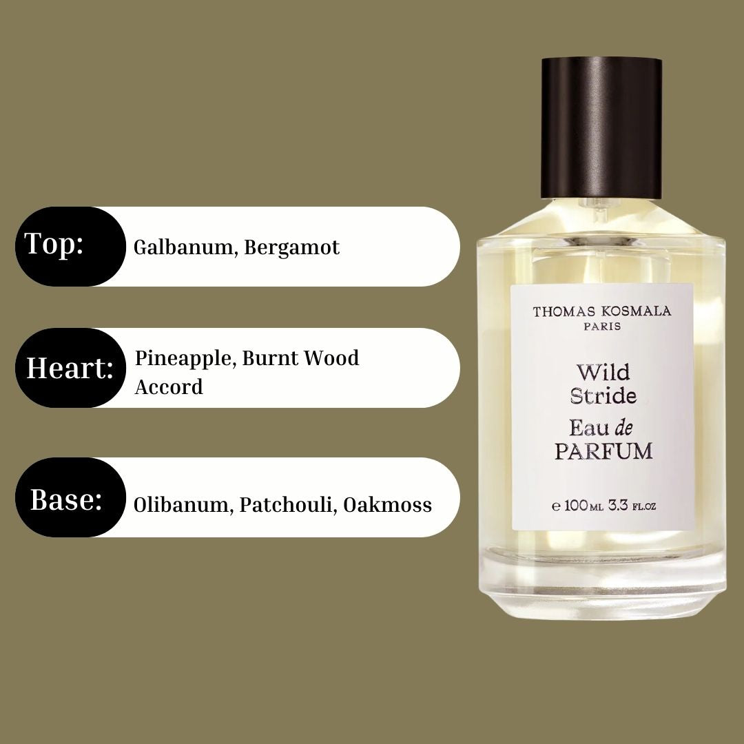 Wild Stride Eau De Parfum Spray 100ML (3.3 OZ) By Thomas Kosmala Paris | Long Lasting, Enchanting Unisex Perfume.