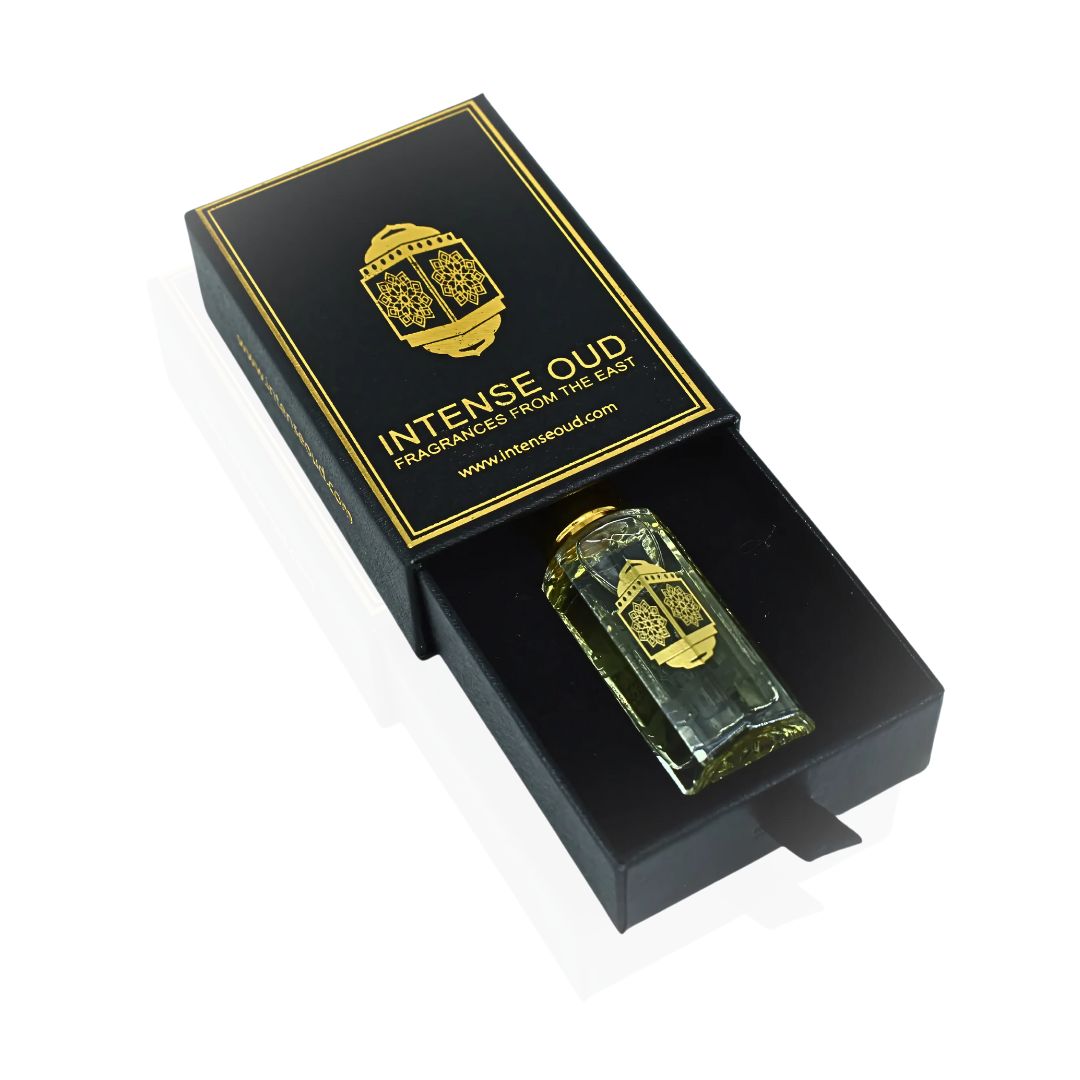 Amber Rose Perfume Oil 12ML (0.40 OZ) With Black Gift Box By Intense Oud | A Fresh Mix Of Rose, Bright Citrus Softened By Amber & Musk.