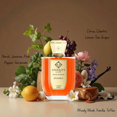 Istanbul Extrait de Parfum by Unique'e Luxury in 100ml bottle, elegant EDP extrait de parfum with sleek design.
