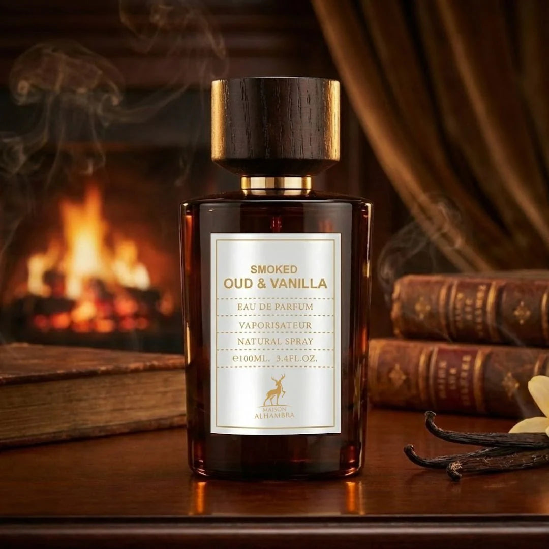Smoked Oud & Vanilla Eau de Parfum Spray 100ml (3.4 oz) by Maison Alhambra
