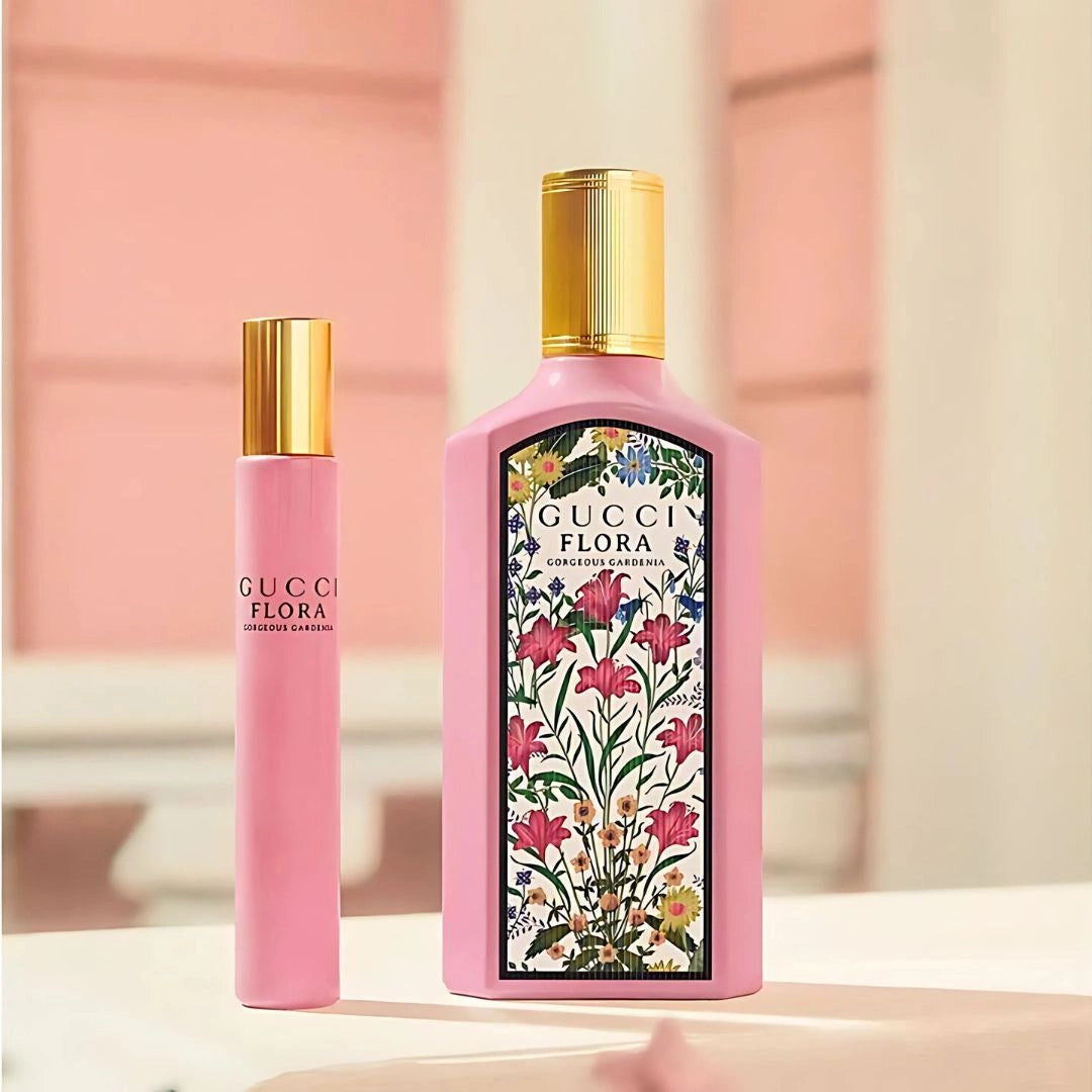 Gucci Flora Gorgeous Gardenia Travel Set (EDP Spray 3.3 Oz & EDP Spray 0.33 Oz)