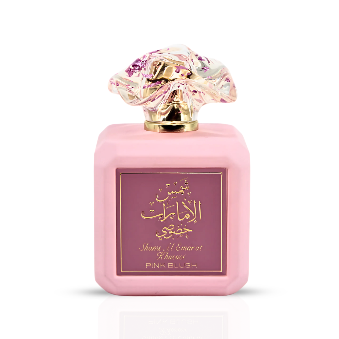 Pink Blush Shams Al Emarat Khususi Eau De Parfum Spray 100ML (3.4 OZ) by Ard Al Zaafaran | A Sweet, Elegant Fragrance for Every Occasion.